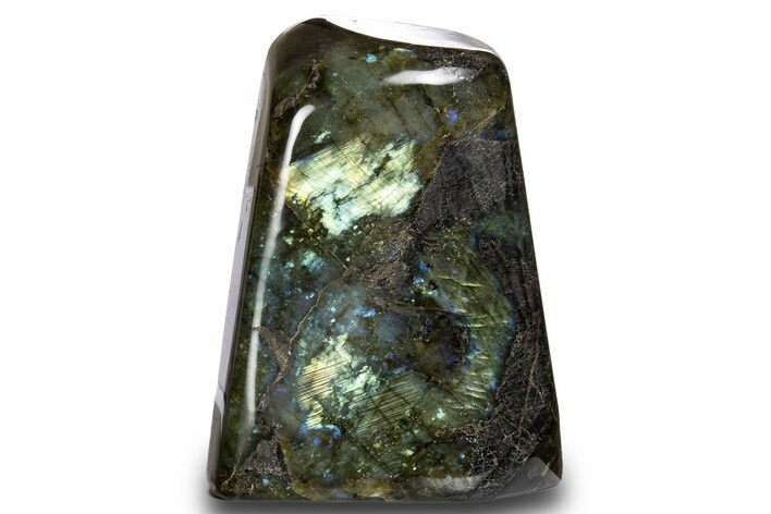 Flashy, Free-Standing Polished Labradorite - Madagascar #325203